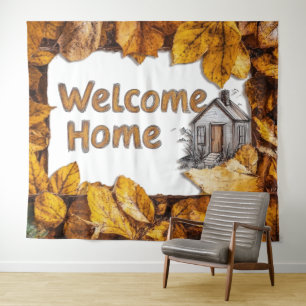 Foto-Hintergrund Herbst-Farm Willkommen zu Hause B Wandteppich