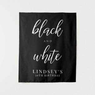 Foto-Hintergrund, Schwarz-Weiß-Party Wandteppich