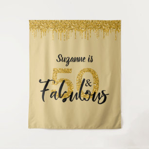 Foto Hintergrund Stand 50 und fabelhaftes Party Go Wandteppich