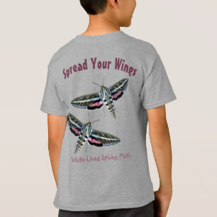 Foto-Hintervorlage für Sphinx-Moth-Insekten T-Shirt