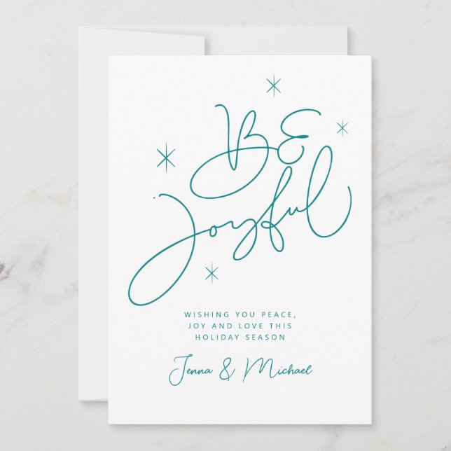 FOTO HINZUFÜGEN | Frohe Weihnachten sei froh Einladung (Vorderseite)