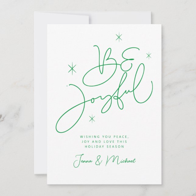 FOTO HINZUFÜGEN | Frohe Weihnachten sei froh Einladung (Vorderseite)