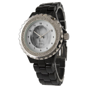Foto hinzufügen für Mama oder Oma-Kristall Armbanduhr