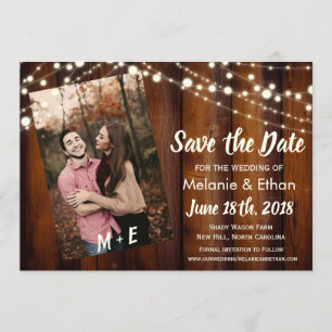 FOTO HINZUFÜGEN - Hochzeit Save The Date Einladung