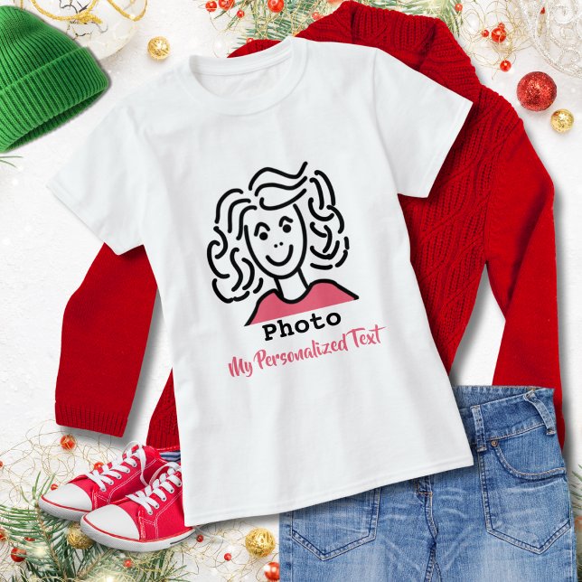  | Foto hinzufügen | Text personalisieren T-Shirt (Von Creator hochgeladen)