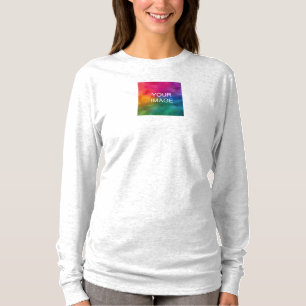 Foto hochladen Damen-Doppelseitiges Modernes Aschg T-Shirt