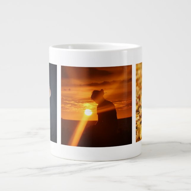 Foto hochladen Jumbo-Tasse (Vorderseite)