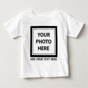 Foto hochladen und Text hinzufügen - Anpassen Baby T-shirt