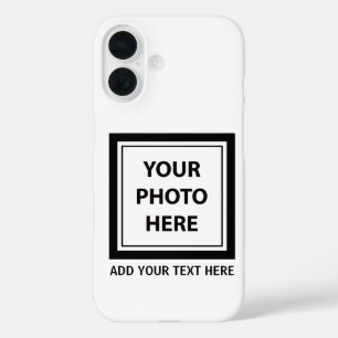 Foto hochladen und Text hinzufügen - Anpassen iPhone 16 Hülle
