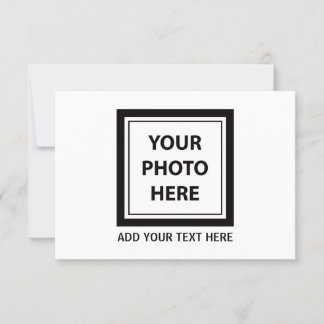 Foto hochladen und Text hinzufügen - Anpassen Einladung