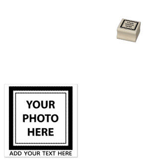 Foto hochladen und Text hinzufügen - Anpassen Gummistempel