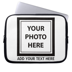 Foto hochladen und Text hinzufügen - Anpassen Laptopschutzhülle