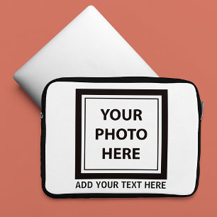 Foto hochladen und Text hinzufügen - Anpassen Laptopschutzhülle
