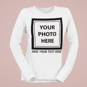 Foto hochladen und Text hinzufügen - Anpassen T-Shirt