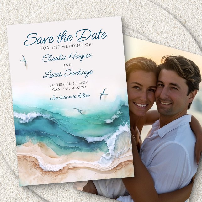 Foto Hochzeit am Strand Save The Date (Von Creator hochgeladen)