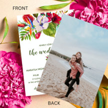 Foto-Hochzeit auf der tropischen Insel Hibiskus