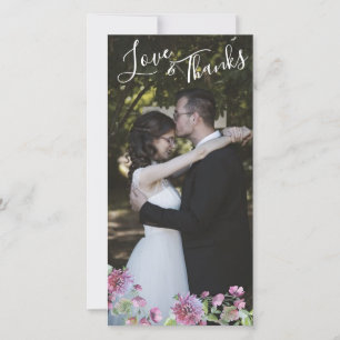 Foto Hochzeit danke Ihnen Sommer in Bloom