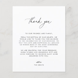 Foto Hochzeit Dankeschön-Karte