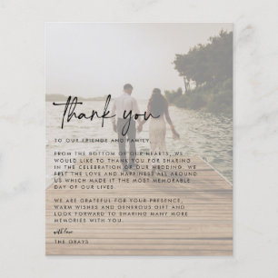 Foto Hochzeit Dankeschön-Karte