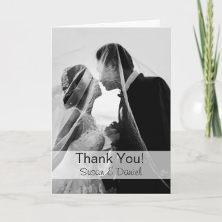 Foto Hochzeit Dankeschön-Karte Dankeskarte