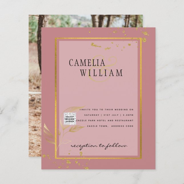 FOTO Hochzeit - Einladung Save the Date (Vorne/Hinten)