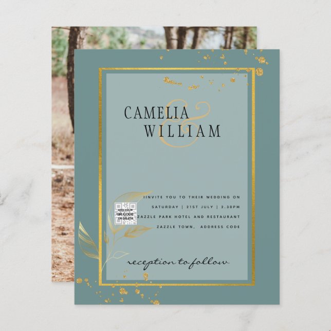 FOTO Hochzeit - Einladung Save the Date (Vorne/Hinten)