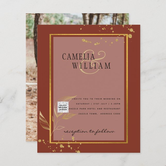 FOTO Hochzeit - Einladung Save the Date (Vorne/Hinten)