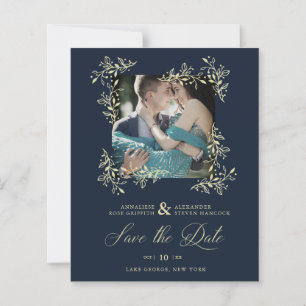 Foto-Hochzeit in Handschrift Geblüht Elegant