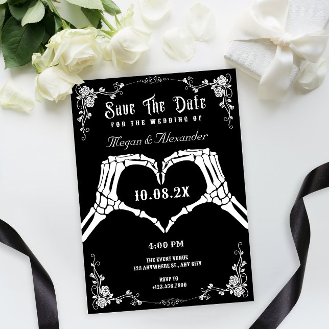 Foto Hochzeit in Schwarz-Weiß Save The Date (Von Creator hochgeladen)