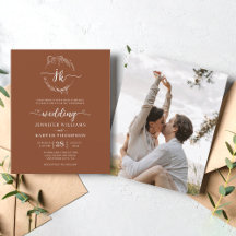 FOTO Hochzeit mit Terracotta Monogram