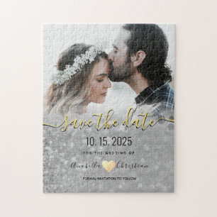 Foto-Hochzeit-Save-The-Date-Einladung Puzzle
