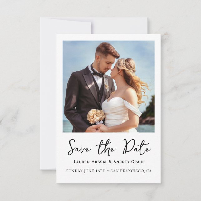 Foto Hochzeit Save-the-Date-Einladung Save The Date (Vorderseite)