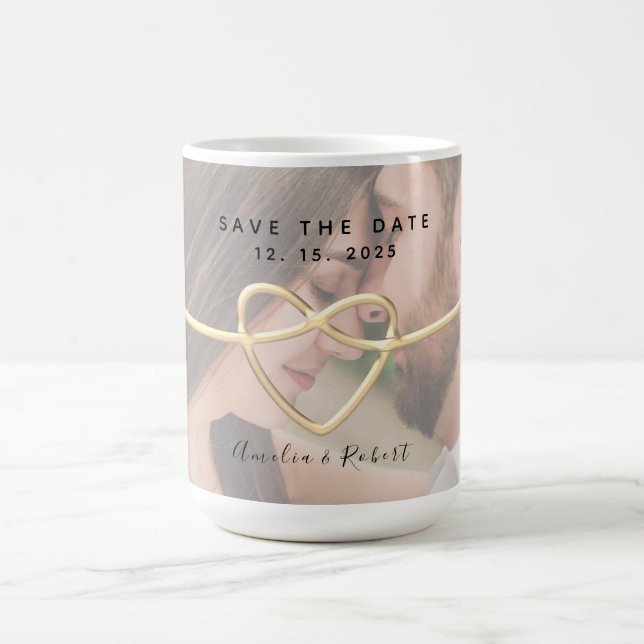 Foto Hochzeit speichern Kaffeetasse (Mittel)