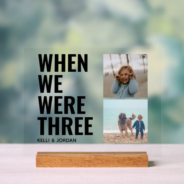 Foto Hochzeit Tischnummern Akryllische Zeichen Acrylschild (Neutral)