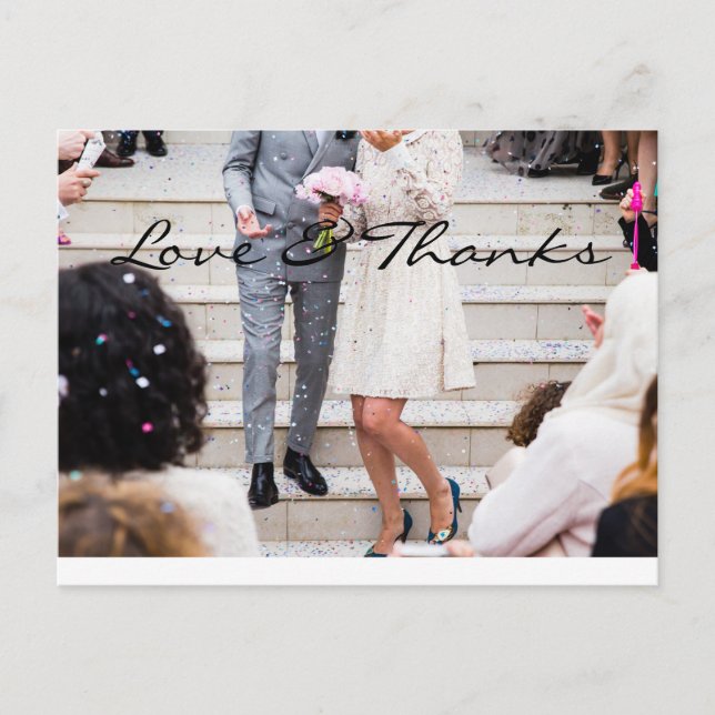 Foto Hochzeit Vielen Dank, dass Sie sich Karten me (Vorderseite)