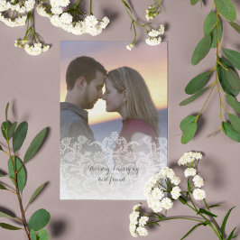 Foto Hochzeit Vintag Heirloom Damaskus Einladungen