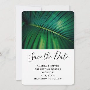 Foto Hochzeit von Green Leaf Palm Frontend Save The Date