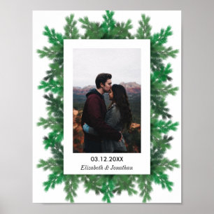 Foto Hochzeit von Winterbaumbranchen Poster