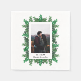 Foto Hochzeit von Winterbaumbranchen Serviette