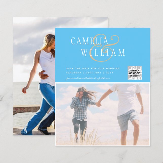 FOTO Hochzeitaufenthalt Rett Datum QR-Code (Vorne/Hinten)