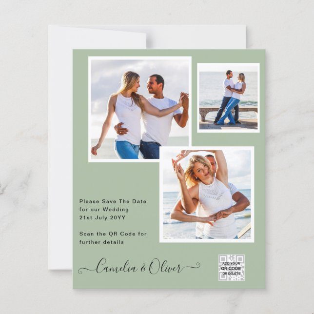 FOTO Hochzeitaufenthalt Rett Datum QR-Code (Vorderseite)