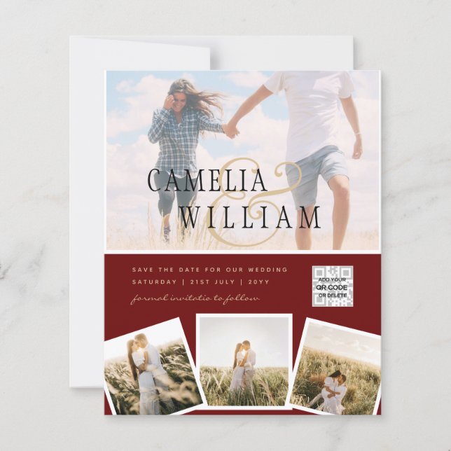 FOTO Hochzeitaufenthalt Rett Datum QR-Code (Vorderseite)