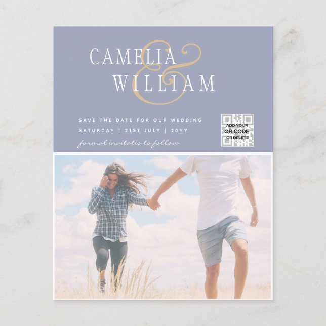 FOTO Hochzeitaufenthalt Rett Datum QR-Code Flyer (Vorne)