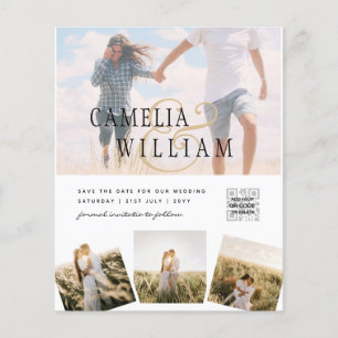 FOTO Hochzeitaufenthalt Rett Datum QR-Code Flyer