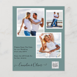 FOTO Hochzeitaufenthalt Rett Datum QR-Code Flyer