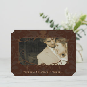 Foto Hochzeitseinladung Ich heirate meinen Freund- Einladung