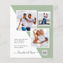 Foto Hochzeitseinladung Retten Datum QR-Code