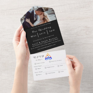 Foto-Hochzeitseinladung-Zwillingsflamme- All In One Einladung