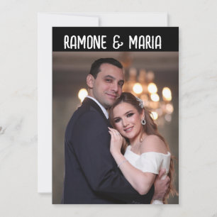 FOTO-HOCHZEITSEINLADUNGEN NACH MASS EINLADUNG