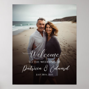 Foto Hochzeitsempfang Zeichen der modernen Kalligr Poster